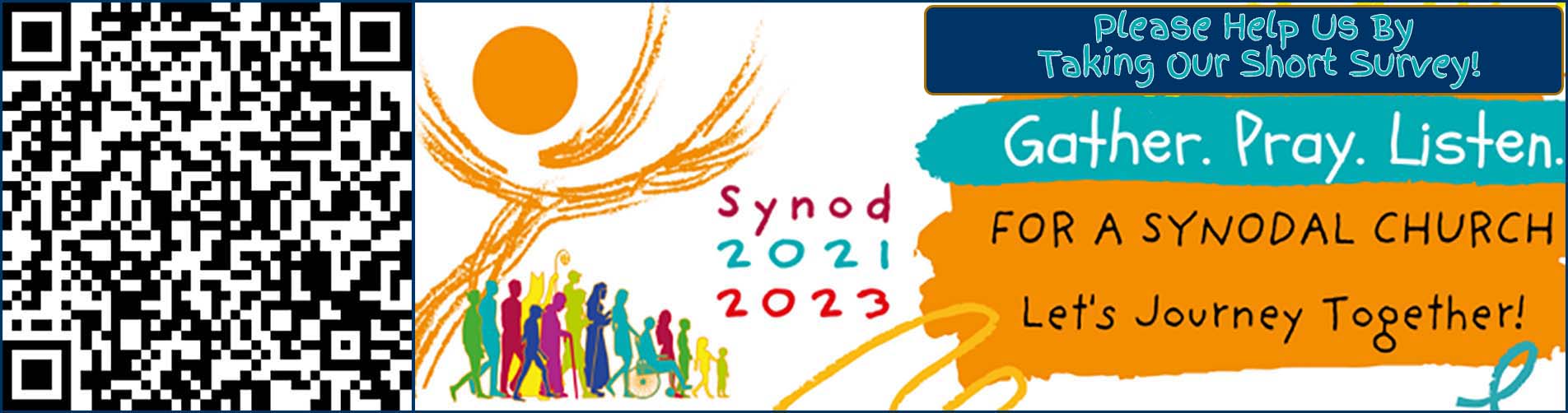 large beautiful banner image of SYNOD 2022